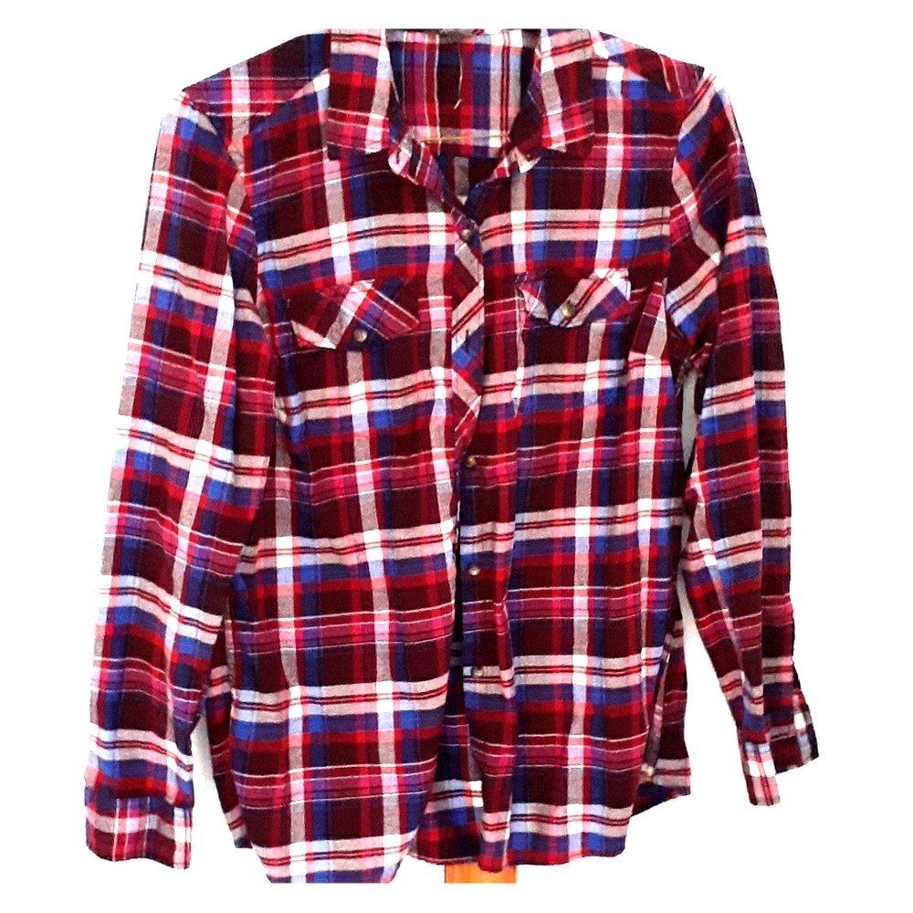 Plaid Eddie Bauer Flannel Shirt